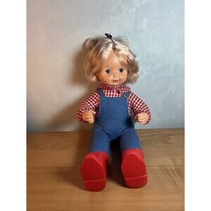 Vintage Kitt And Kaboodle Doll Original Outfit Freckles Dimples 1984 CBS Toy 14”